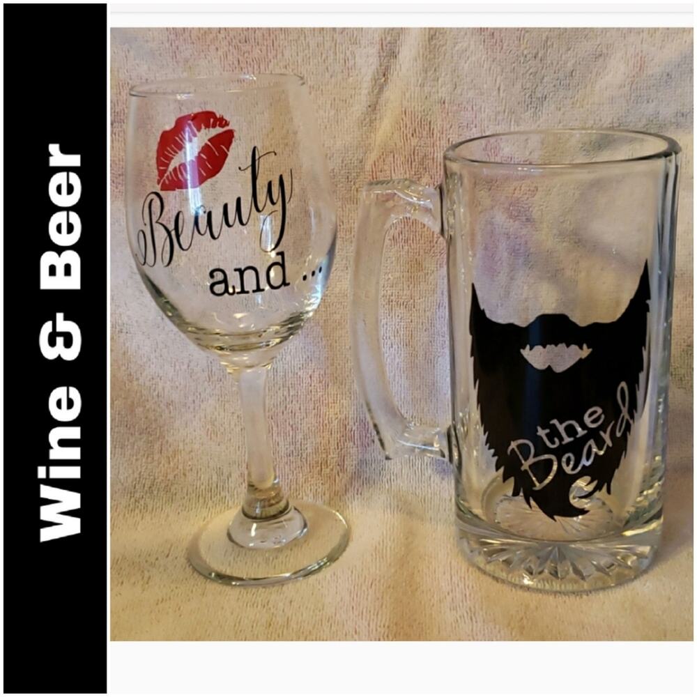 Beauty And The Beard Wine/Beer Glass & Mug New